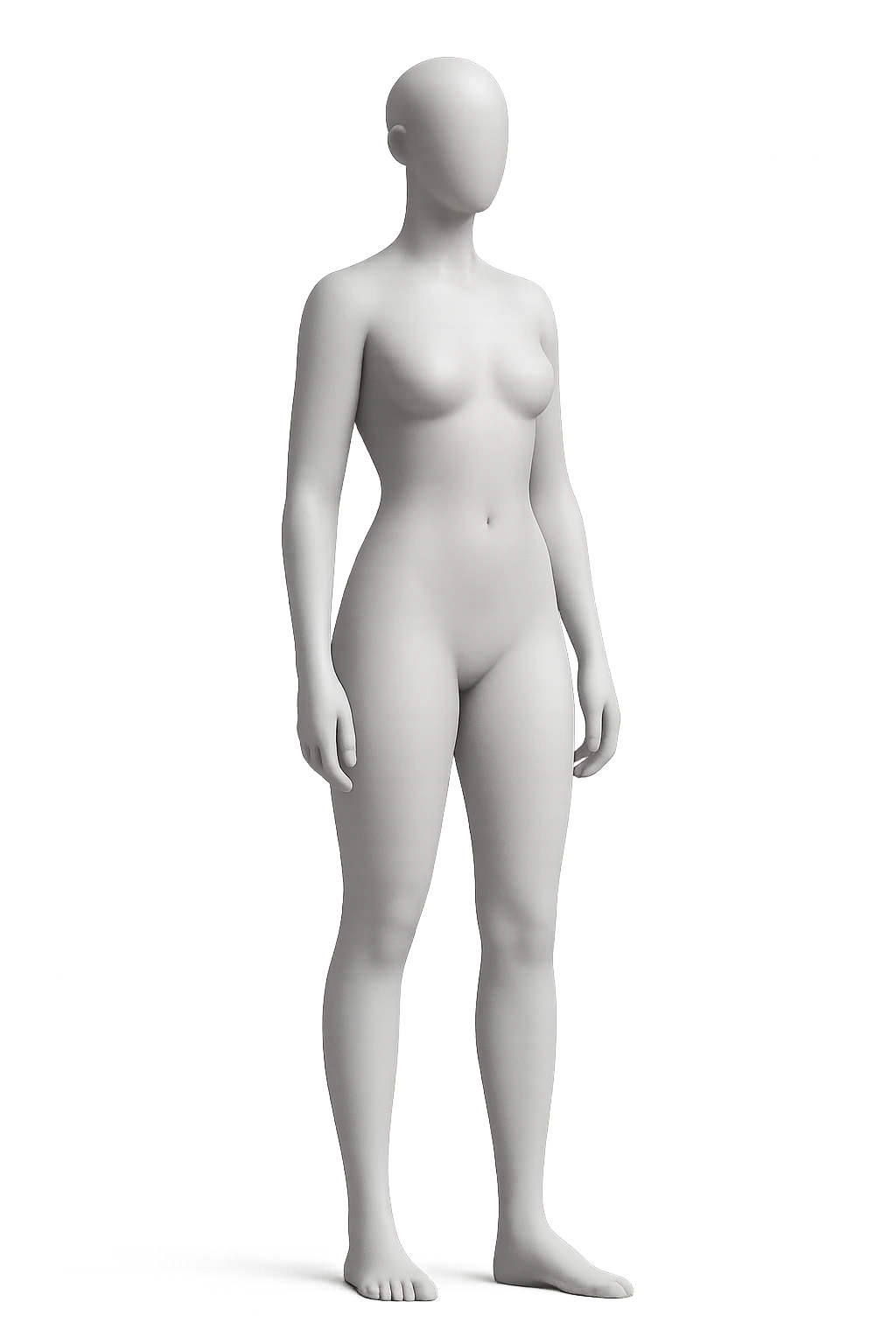 Human body front view